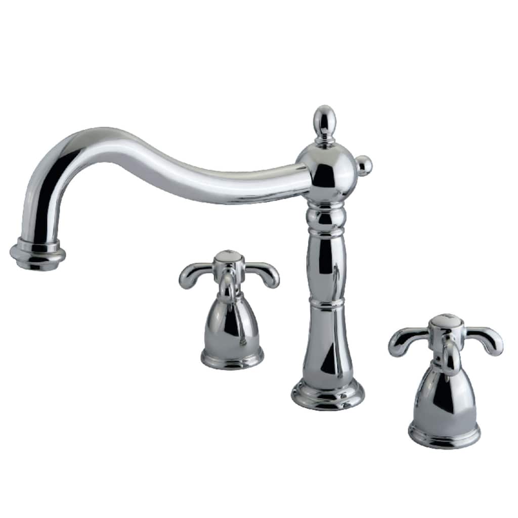 Kingston Brass French Country Deck Mounted Roman Tub Filler Trim with