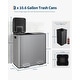 preview thumbnail 17 of 16, 21.2 Gallon Stainless Steel Double Trash Can with Lid for Kitchen, Large Dual Trash and Recycle Bin Combo, Step-On
