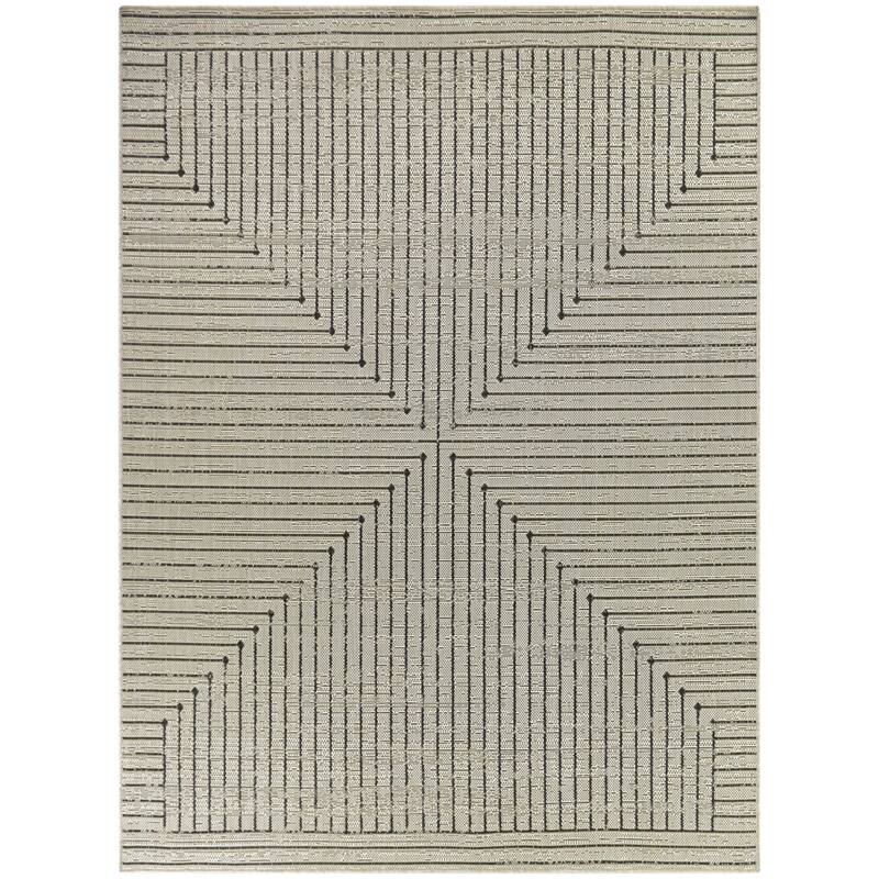Dorianne Modern Recycled Indoor/Outdoor Area Rug - 7'10" x 10' - White