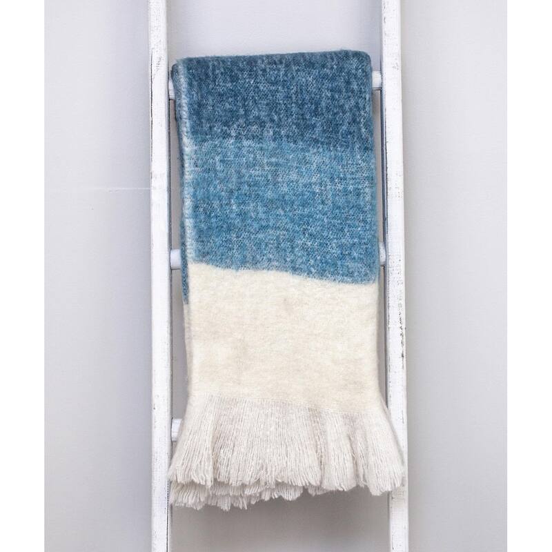 Premier Gray and Yellow Ombre Handloomed Throw Blanket