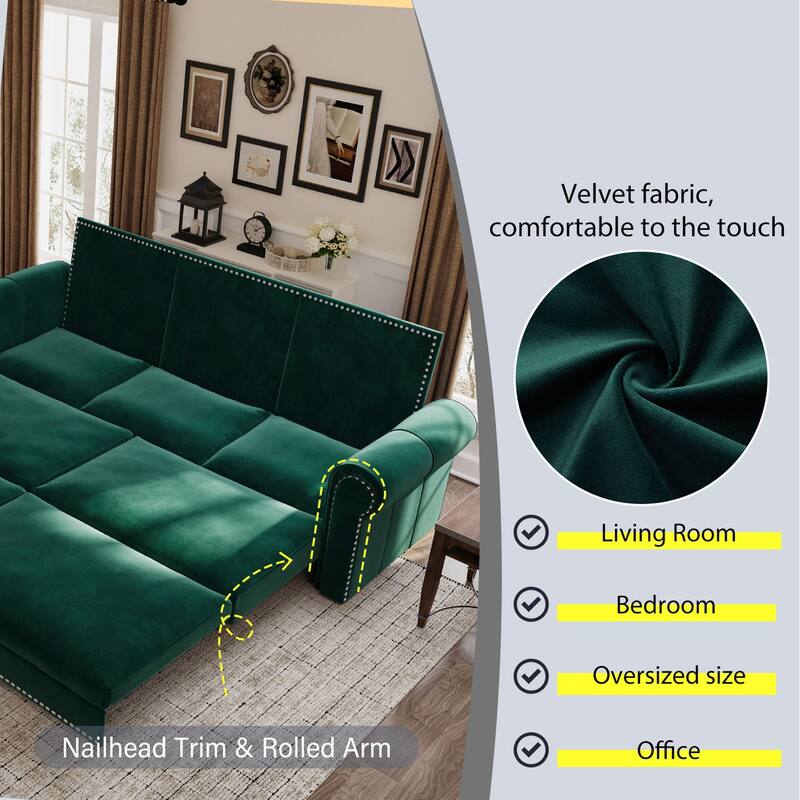 Chesterfield Utility Sofa Bed