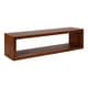 preview thumbnail 8 of 23, Kate and Laurel Holt Open Cubby Wooden Floating Wall Shelf 30x8 - Walnut Brown