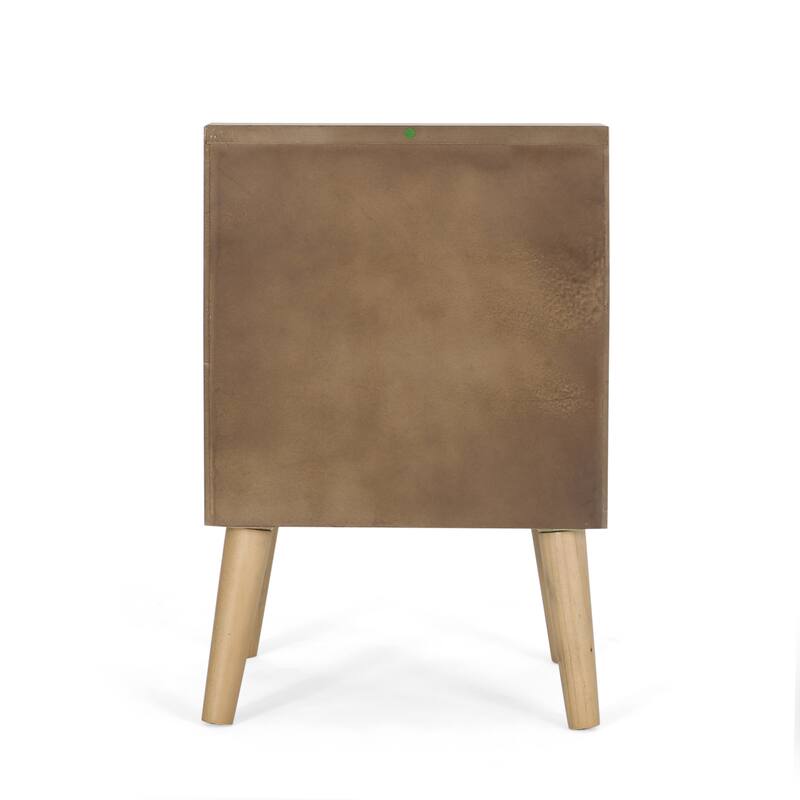 16" Modern Wooden End Table with Convenient Storage Space and Rich Wood-like Frame for Living Room or Bedroom