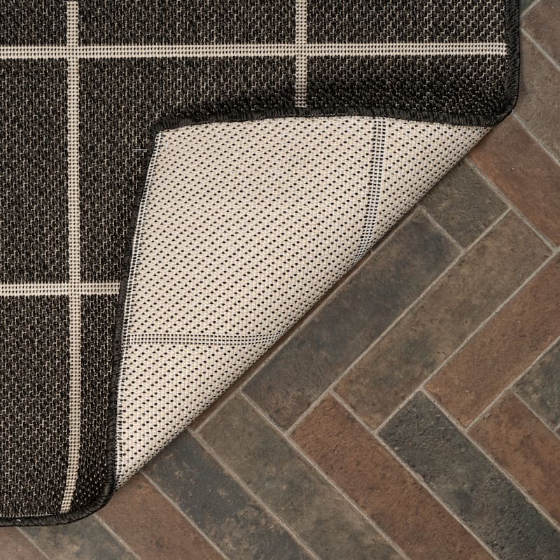 JONATHAN Y James Modern Squares Indoor/Outdoor Area Rug