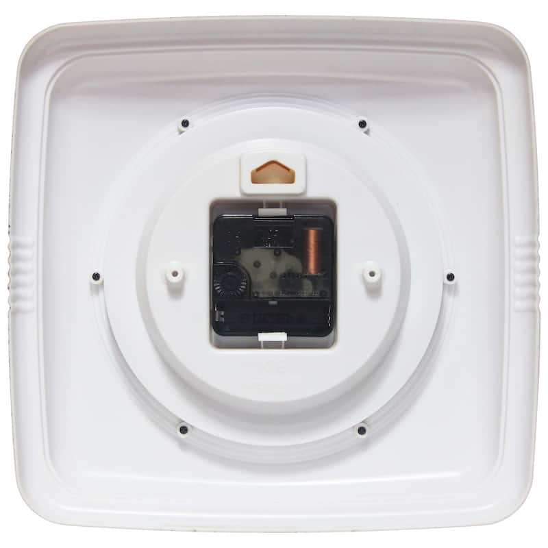 Infinity Instruments Retro 9.25-inch Square Wall Clock - 9.25 x 1.875 x 9.5