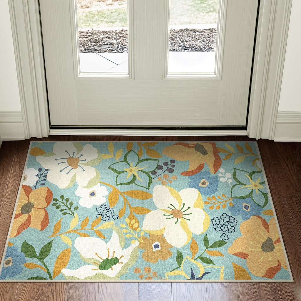 Mcow Low Pile Machine Washable Non-Slip Area Rug - 8'X10'