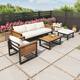 Option Beige Teak Black 4 PCS