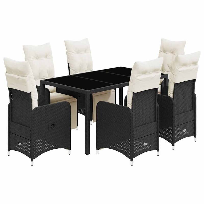 vidaXL Bistro Set Black - 21.5 x 23.0 x 36.2