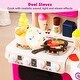 preview thumbnail 5 of 18, Costway Kids Kitchen Playset with Realistic Sounds Lights Play Sink 95 - See Details