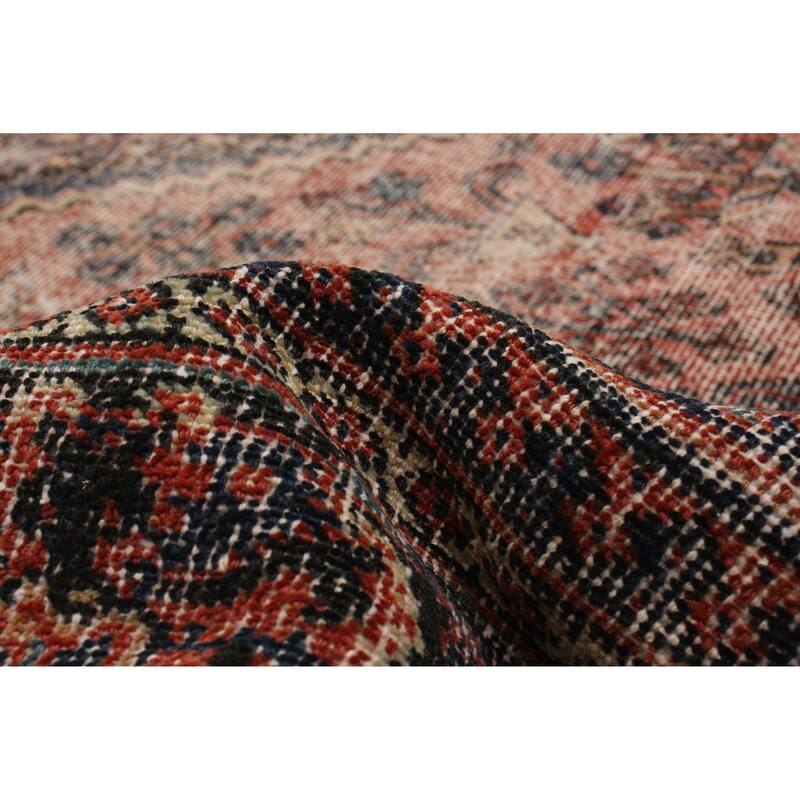 ECARPETGALLERY Hand-knotted Antalya Vintage Red Wool Rug - 7'3 x 10'7