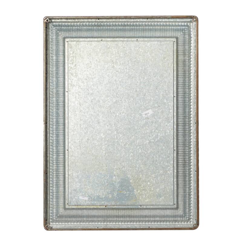 Metal Intricately Carved Wall Mirror - Brown - Roche River Decor - 2"W x 31"L x 43"H