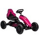 preview thumbnail 1 of 22, Outdoor Ride On Pedal Go Kart for Kids, 4-Wheel Shock Absorbing, Gift for Boys and Girls Pink