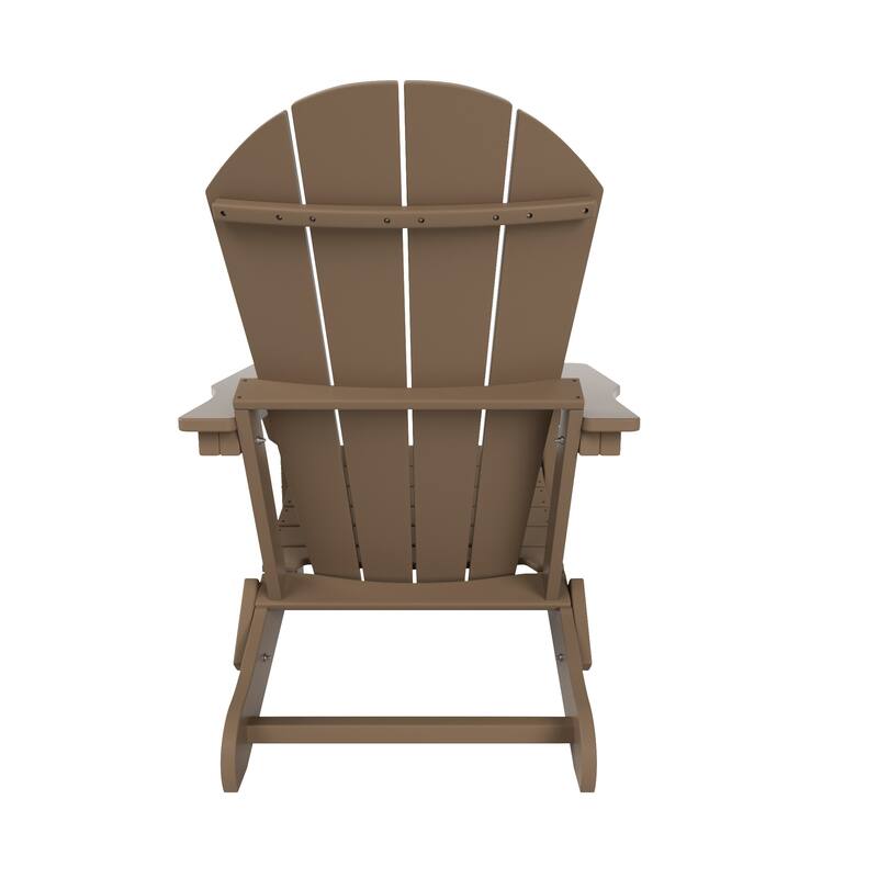 POLYTRENDS Laguna Folding Poly Eco-Friendly All Weather Outdoor Adirondack Chair