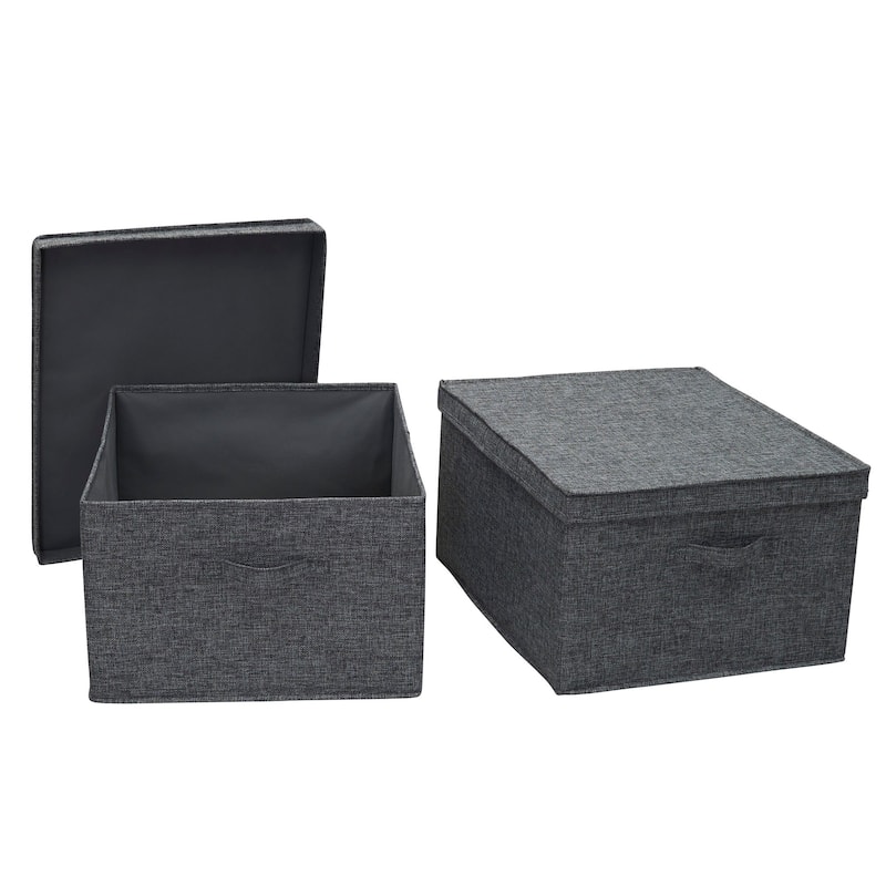 Household Essentials Fabric Storage Bins, Set of 2