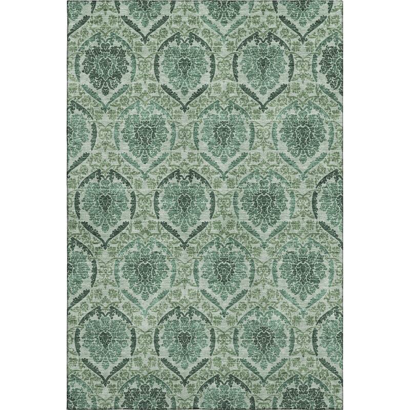 Premium Washable Super Soft Modern Damask Mayfield Rug