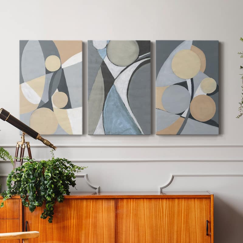 A Soft Jeweled Geometric II- Premium Gallery Wrapped Canvas - Ready to Hang