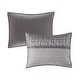 preview thumbnail 26 of 25, Madison Park Melody 6 Piece Reversible Jacquard Quilt Set with Throw Pillows
