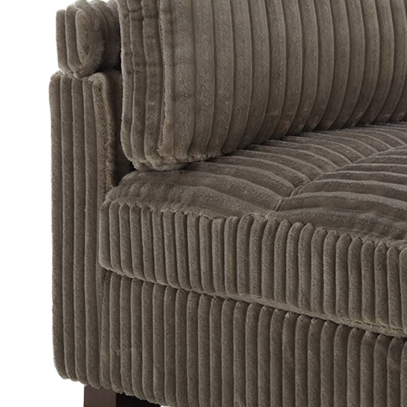 Plush Faux Fur Accent Sofa Chair