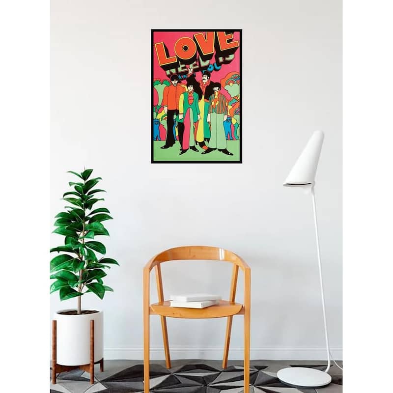Beatles All You Need is Love Framed Poster - 24 x 36 Inch