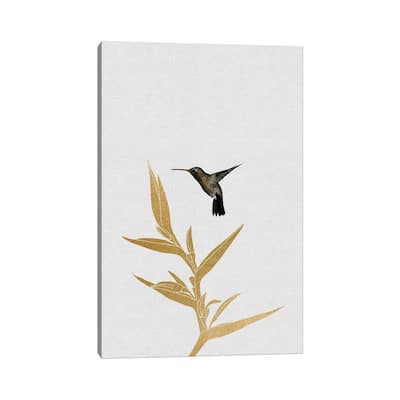 iCanvas "Hummingbird & Flower I" by Orara Studio Canvas Print
