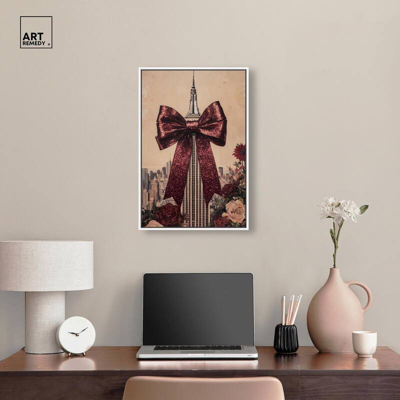 Sparkling Empire State Building Canvas by Art Remedy