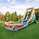 preview thumbnail 1 of 13, HeroKiddo T-Rex 18 FT Inflatable Water Slide with Detachable Pool, PVC Vinyl, Backyard Outdoor Dinosaur, Includes Blower