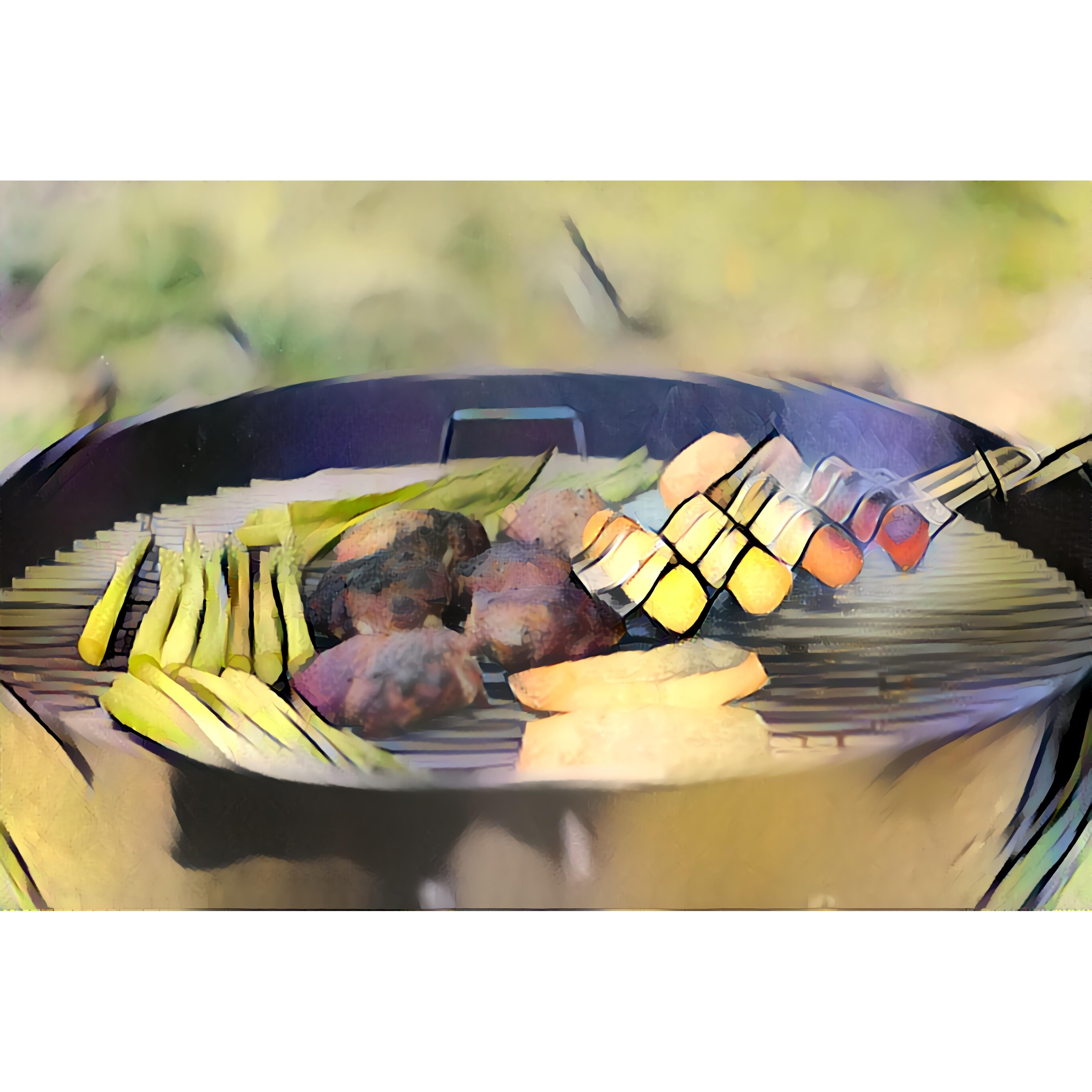 Shop Outdoor Summer Meat Art Print Wall Artwork Decor Free