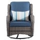 preview thumbnail 20 of 30, OVIOS 6-Piece Outdoor Patio Swivel Chairs Set with 30" Fire Pit