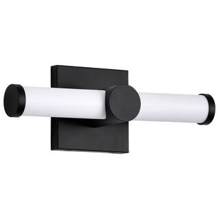 Bowman 12 Inch LED Vanity Matte Black Acrylic Lens