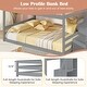 preview thumbnail 18 of 20, Costway Full Over Full Low Bunk Bed with Storage Stairs with
