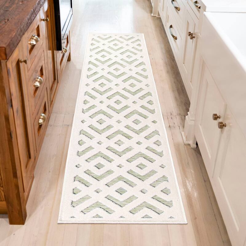 Simply Southern Cottage Covington Geometric Indoor Outdoor Rug