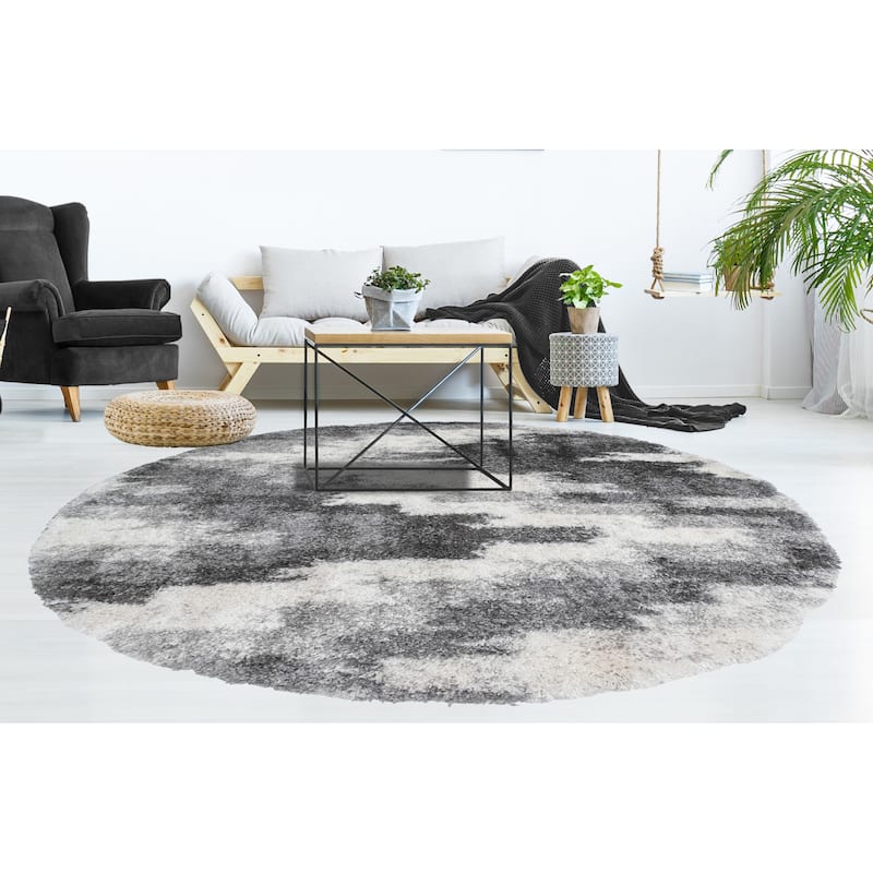 Noori Rug Lux Emma Casual Ikat Pattern 2-inch Thick Shag Rug