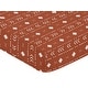 preview thumbnail 3 of 4, Rust White Boho Tribal Mudcloth Boy or Girl Fitted Crib Sheet - Orange Woodland Bohemian Southwest Geometric Arrow Neutral Aztec