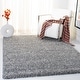 preview thumbnail 73 of 89, SAFAVIEH Evolution Shag Gwenaele Solid 1.8-inch Thick Rug 8' x 10' - Grey - Rectangle