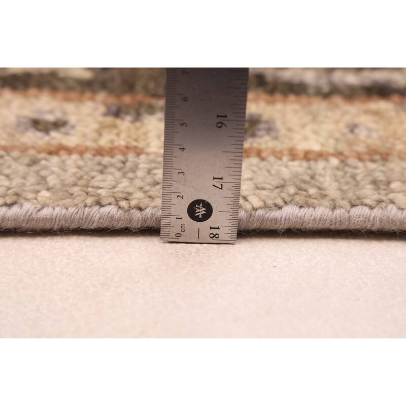 ECARPETGALLERY Hand-knotted Jules Serapi Grey Wool Rug - 8'10 x 12'0