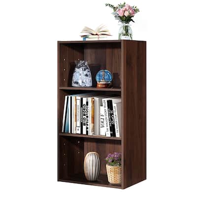 Gymax 3 Open Shelf Bookcase Modern Multi-functional Storage Display - See Details