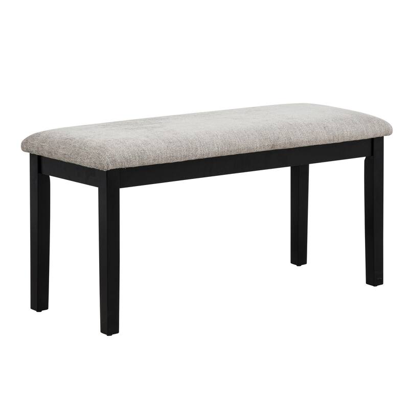 5/6-Piece Wooden Dining Table Set with Concrete-Effect Melamine Tabletop