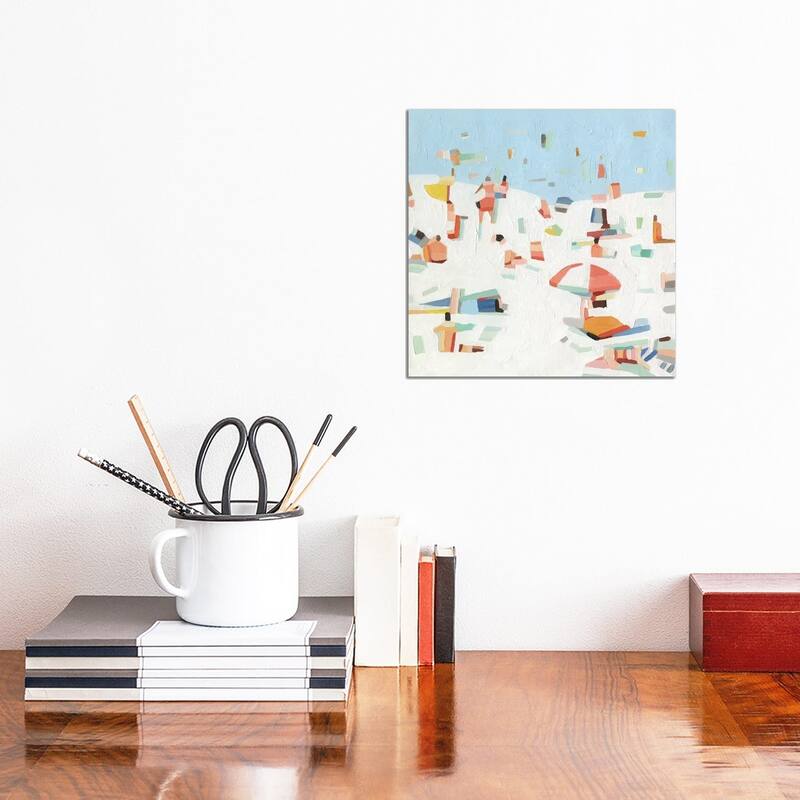 iCanvas "Summer Confetti III" by Emma Scarvey Canvas Print - 12x12x1.5