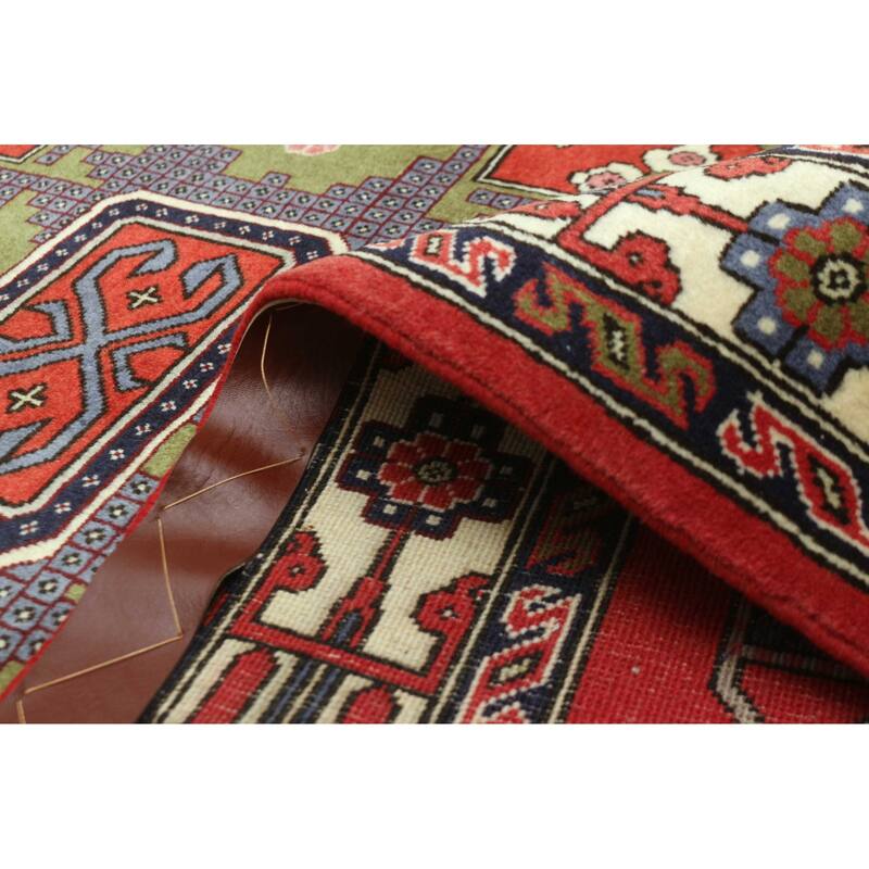 ECARPETGALLERY Hand-knotted Kayseri Vintage Red Wool Rug - 3'6 x 5'2