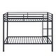 preview thumbnail 17 of 31, Twin Over Twin Metal Bunk Bed, Low Profile, Ladder, High Guardrail
