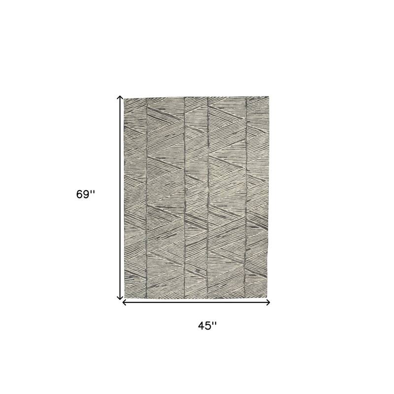 Faziv Power Loomed Abstract Modern Soft Area Rug By HomeRoots