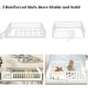 preview thumbnail 52 of 78, Twin/Full/Queen Size Floor Bed with Safety Guardrails, Toddler Floor Bed for Girls and Boys