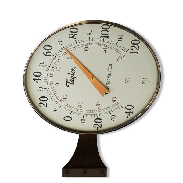 Taylor 480BZ Dial Thermometer, 8.5", Bronze