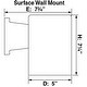 preview thumbnail 3 of 1, Volume Lighting 1-Light Antique Bronze Outdoor Cylinder Wall Mount