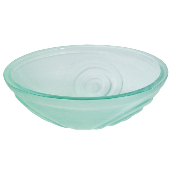 Eden Bath Clear Swirls Glass Vessel Sink. Opens flyout.