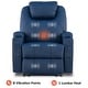 preview thumbnail 12 of 45, Mcombo Electric Power Recliner Chair with Massage and Heat, Faux Leather 7050