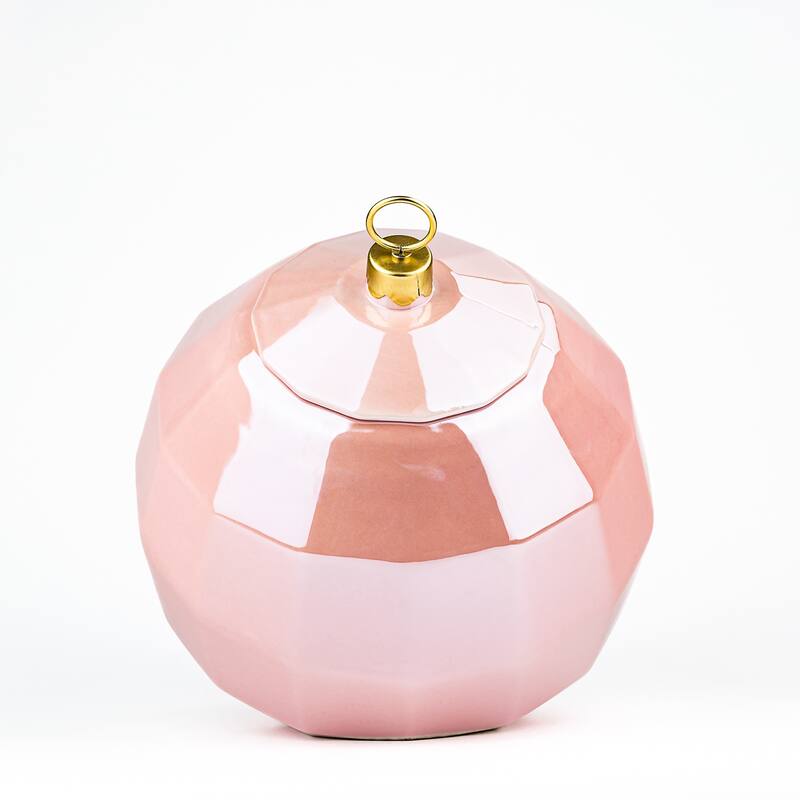 10 Strawberry Street Disco Christmas Cookie Jar, Pink - Large