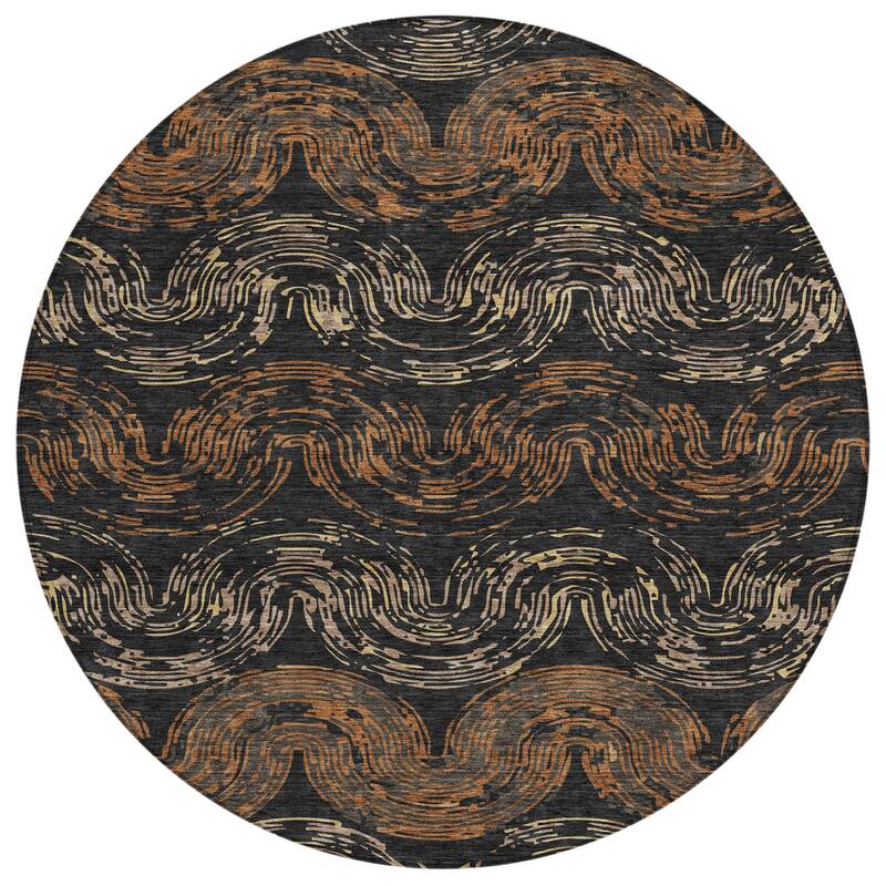 Machine Washable Indoor/ Outdoor Modern Ari Chantille Rug