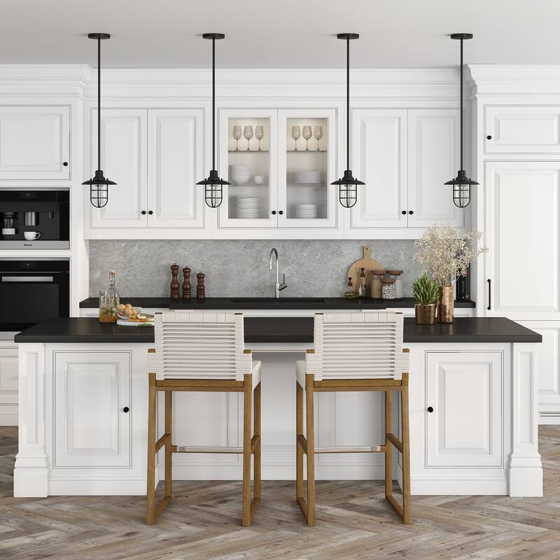 Bay 8.25" Wide Lantern Pendant with Glass/Metal Shade