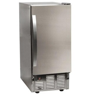 edgestar large capacity portable stainless steel ice maker
